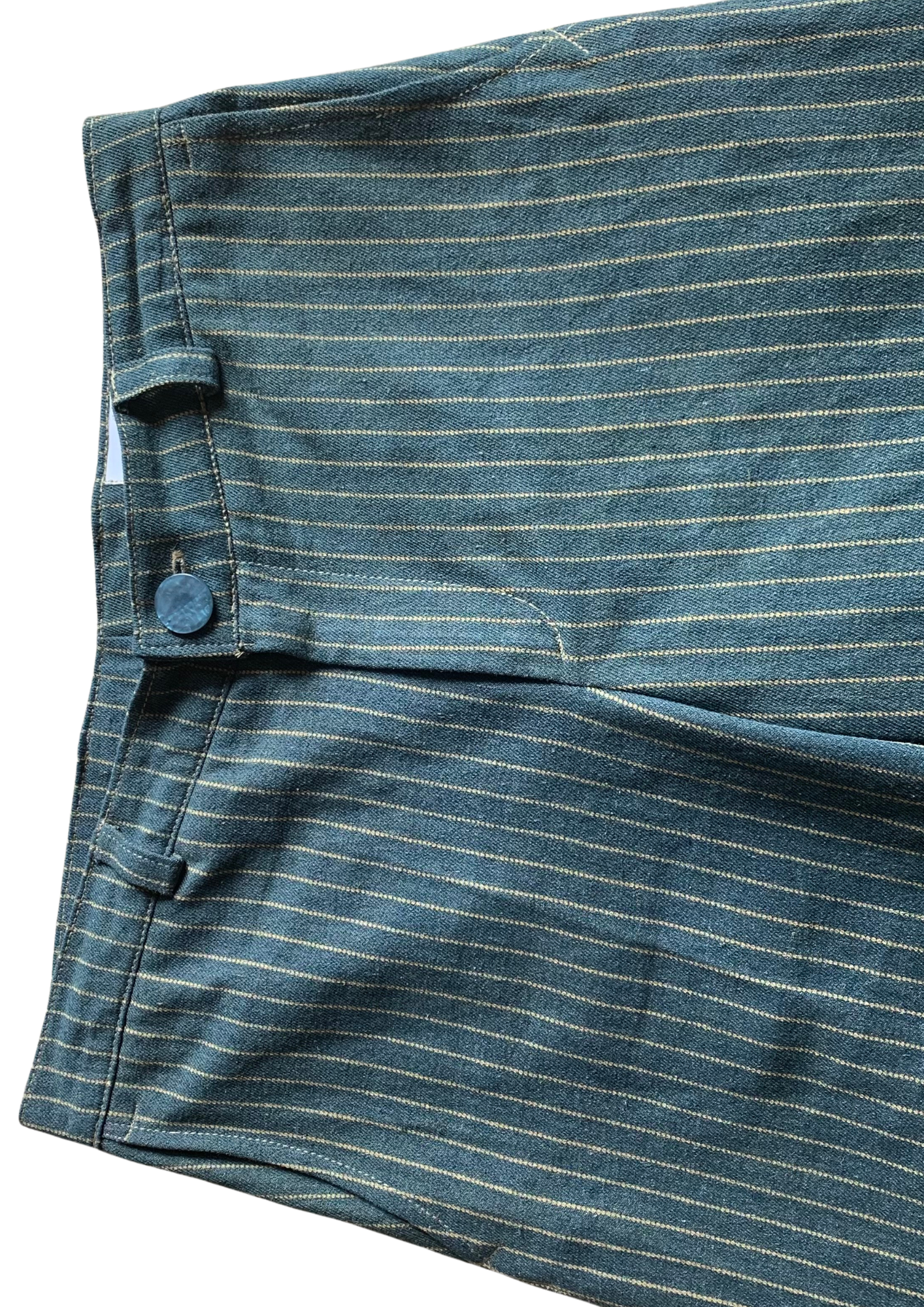 Striped Denim Pants