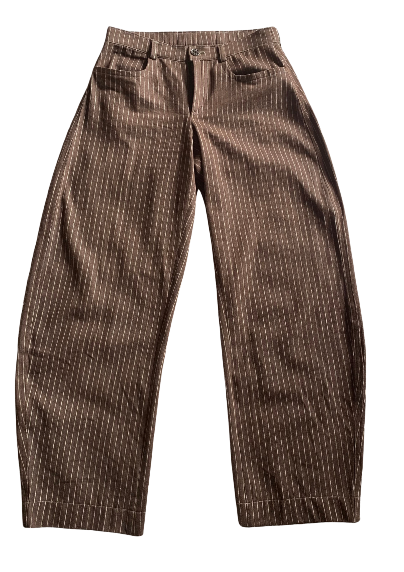 Striped Denim Pants